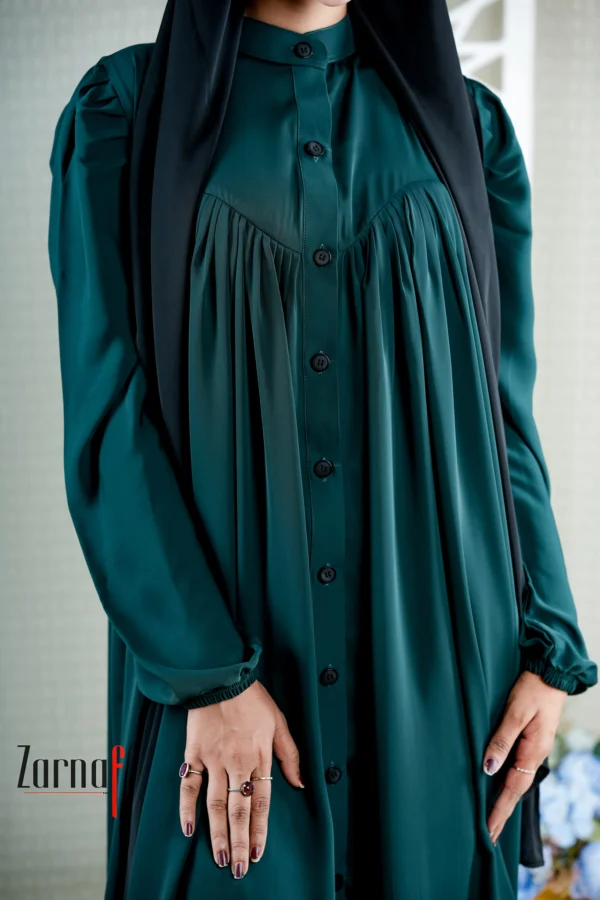 Sunflower Embroidery Abaya - Image 2